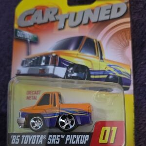 '85 Toyota SRS Pickup Toy - Orange and Purple